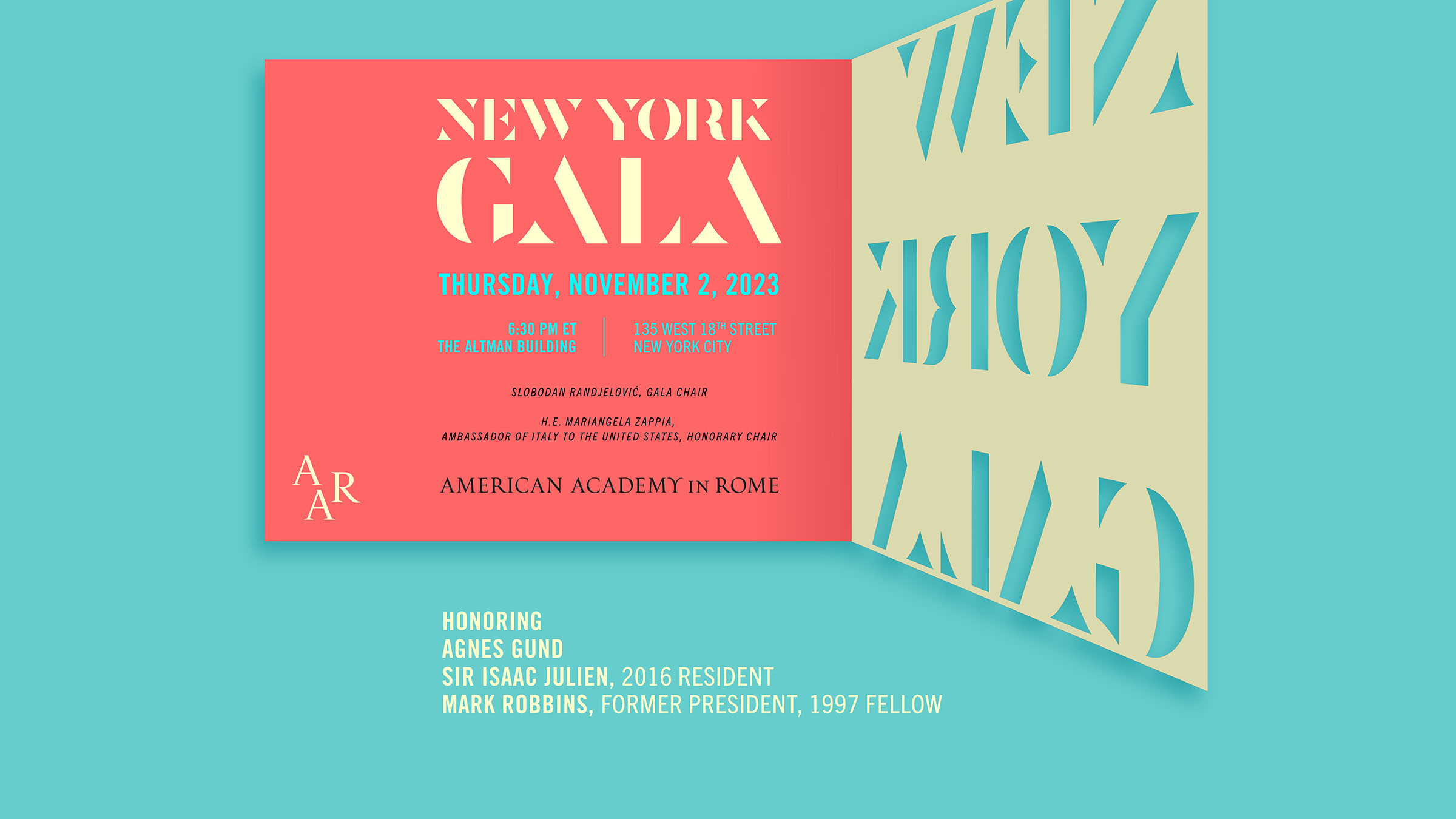 New York Gala American Academy in Rome