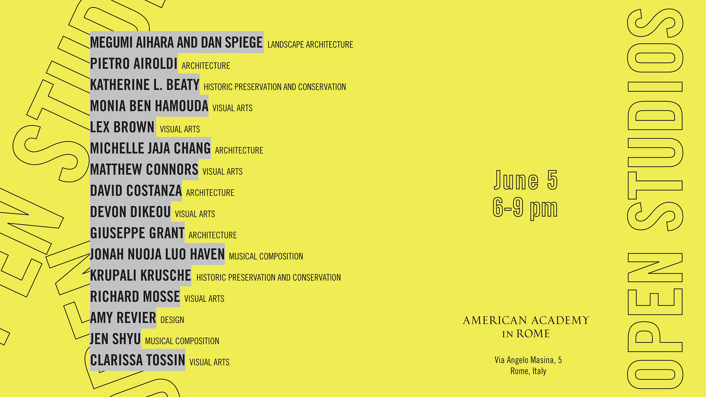 Open Studios Summer 2025