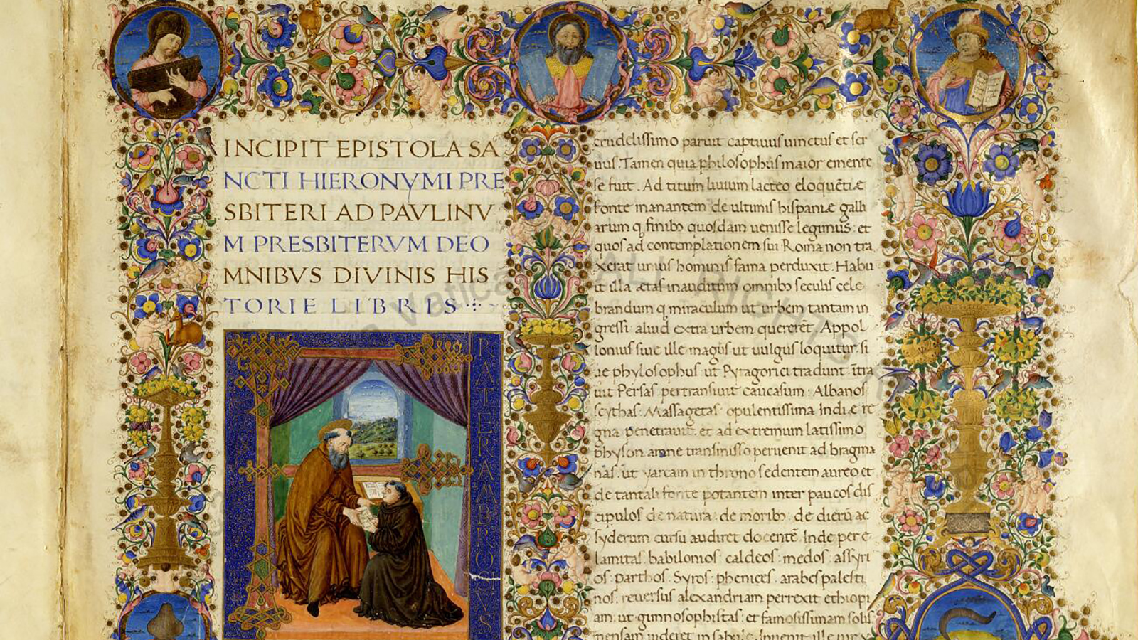 Detail of 2R from Manuscript - Urb.lat.1 in the Biblioteca Apostolica Vaticana collection