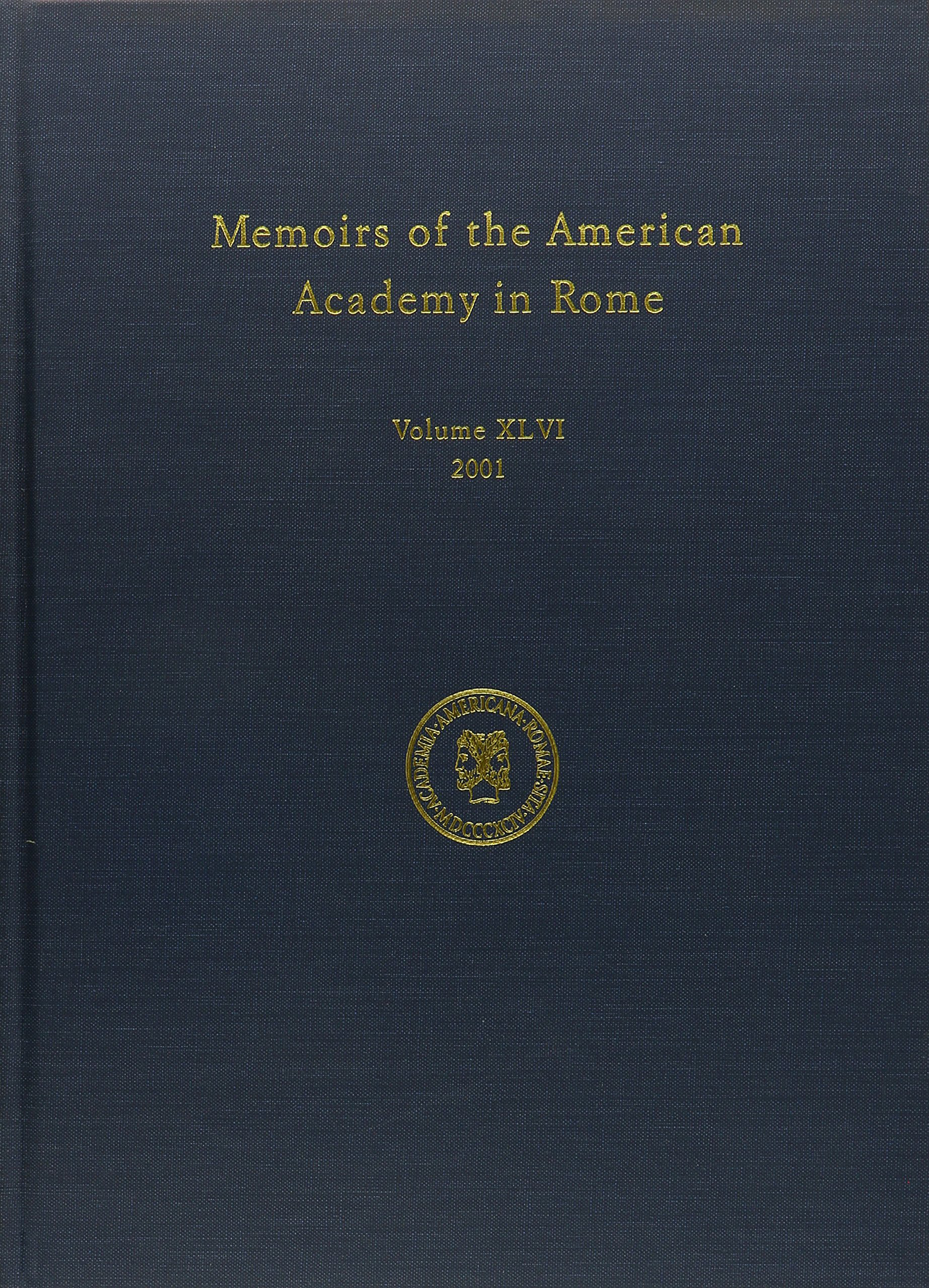 Memoirs Volume 46 - book cover Memoirs Volume 46 - book cover