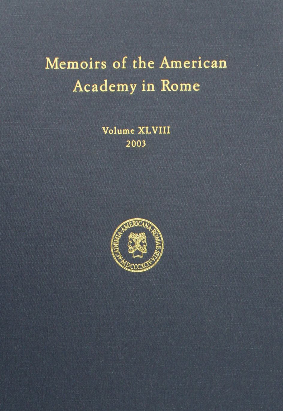 Memoirs Volume 48 - book cover Memoirs Volume 48 - book cover