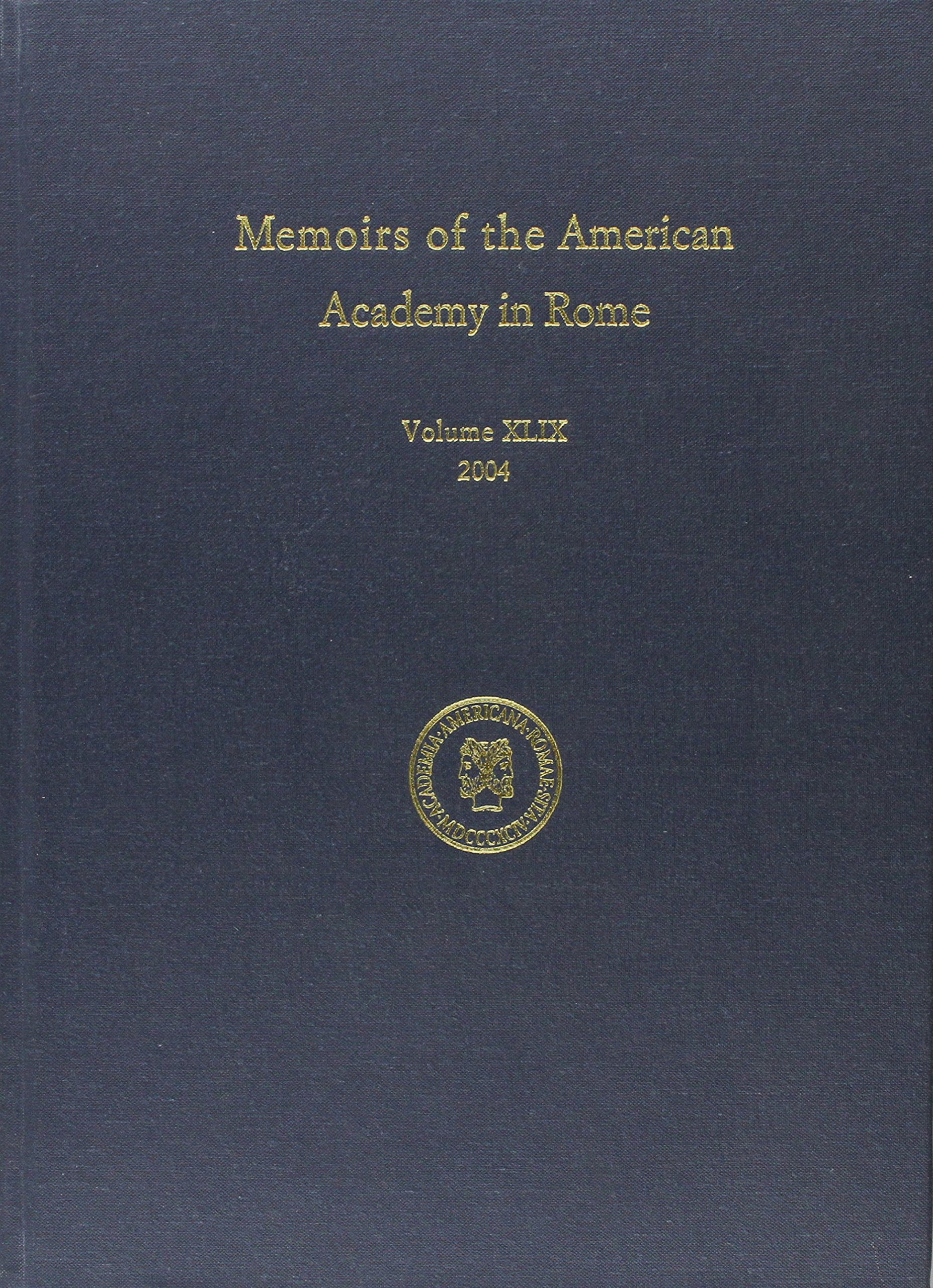Memoirs Volume 49 - book cover Memoirs Volume 49 - book cover