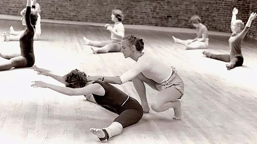Brenda Way teaching a class, ca. 1979