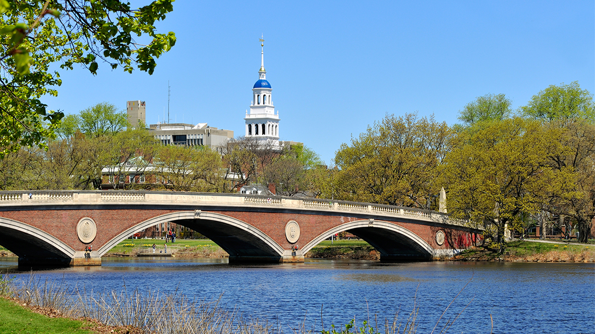 Far Afield - Association Ancient Historians Color photo of a red brick footbridge over a river