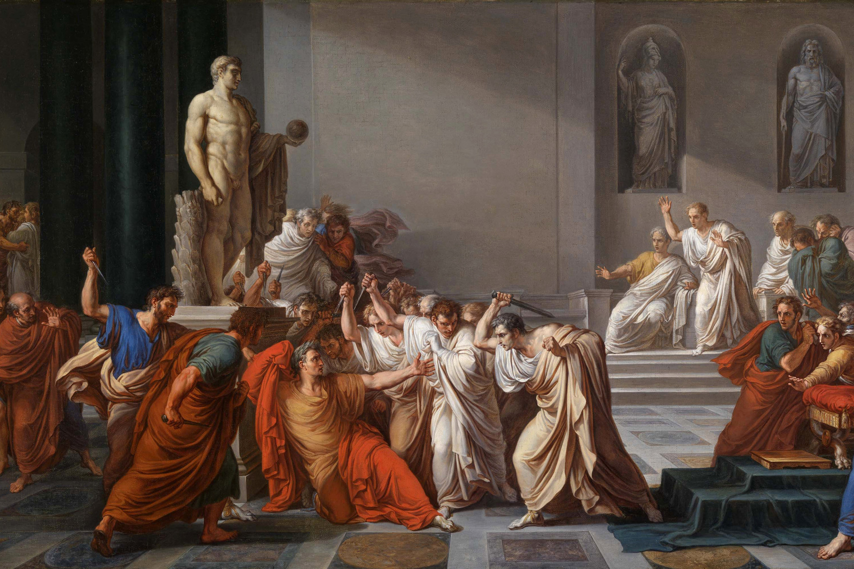 Vincenzo Camuccini - Death of Caesar