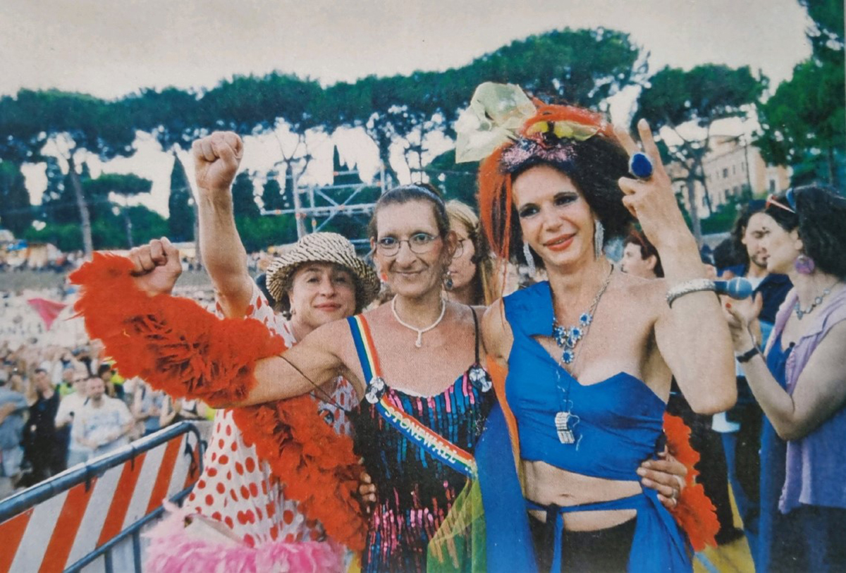 color photo of queer jubilee in rome in 2000