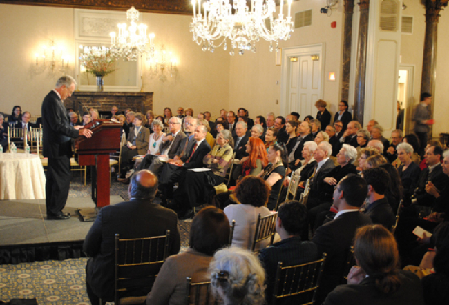 At the 2011-12 Rome Prize Ceremony, 'Poetry, Visual Art and Place'